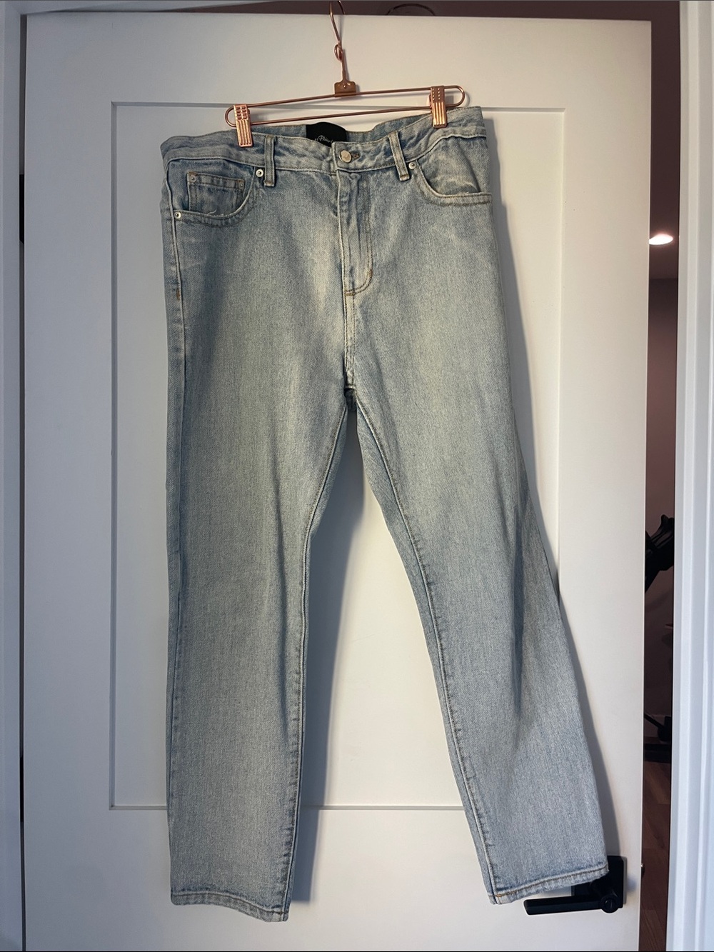 3.1 Phillip Lim Pale Blue Straight-Leg Jeans